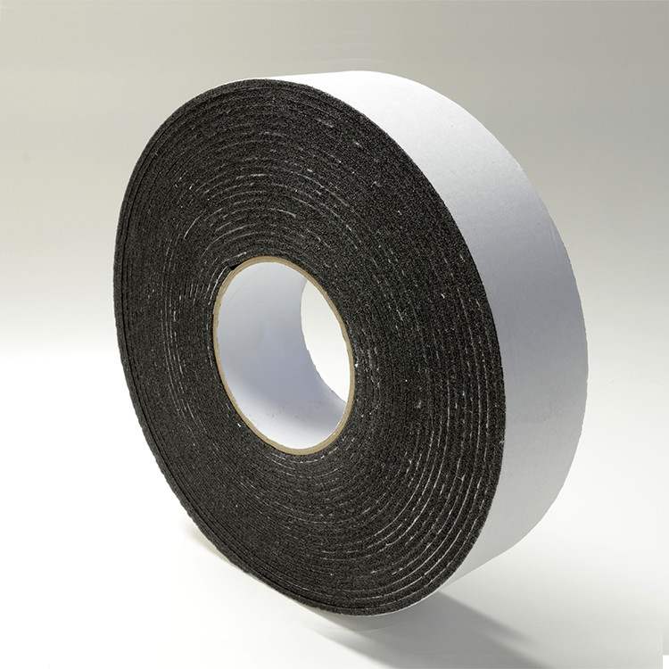 China Rubber 3mm Black RoHS Die Cut Adhesive Tape For Heat And Sound Insulation on sale