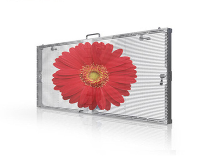 China Small Pitch  P3.75 See Through Led Screens , Indoor Glass Wall Led Display 3mm on sale