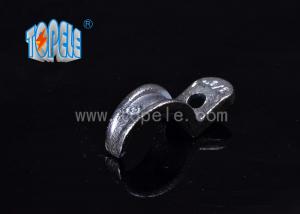Best Malleable Iron Pipe Clamp , IMC Conduit And Fittings One Hole Conduit Strap wholesale