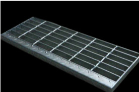 China T3 Type Steel Grate Stair Treads 30mm Bearing Bar Pitch on sale