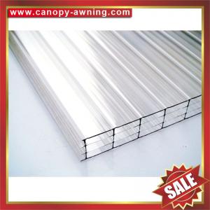China four layers polycarbonate sheet,multiwall PC sheet,hollow pc panel,pc hollow board,excellent temperature resistance ! on sale