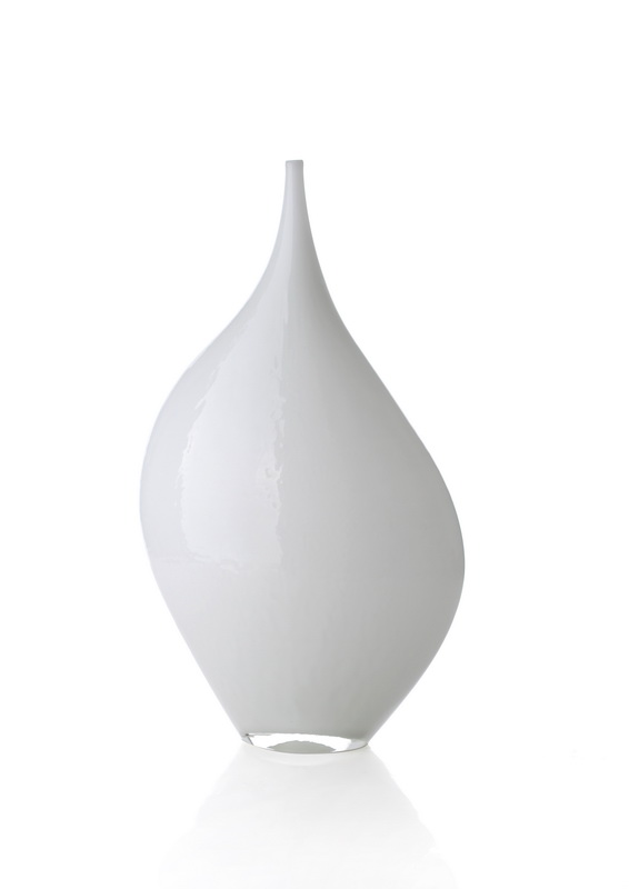 Best Bar Decoration art deco bedroom furniture white Glass Vase with Fashion design wholesale