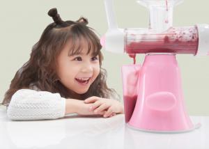 Pink Color Portable Manual Fruit Juicer Making Juice From Fruit And Vegetables