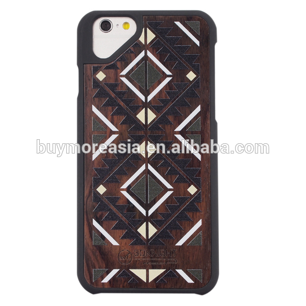 Best Wooden with pattern fashionable Phone Case For Apple Iphone 6 plus wholesale
