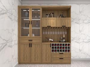 Home Bar Cabinet With Wine Storage Cabinets In Melamine Board With Acrylic Shelves And Wine Glass Rack