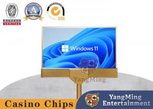 China New Ultra-Thin 27 Inch Baccarat Casino Table Software With Double-Sided Display Screen In Gold on sale