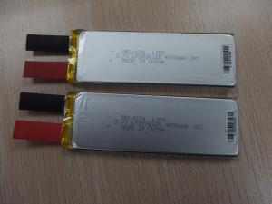 China High power Polymer Li-Ion Cell: 3.7V 4000mAh (LP9536128-20C, 14.8Wh, 80A rate) on sale