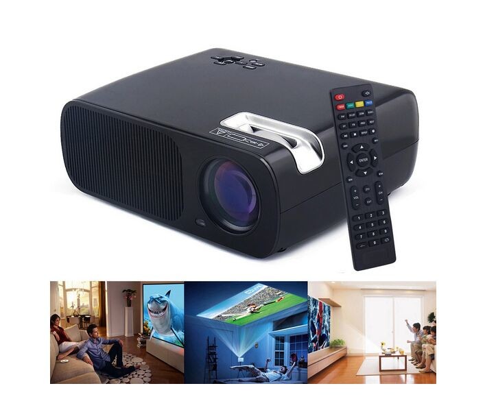 China 2600 Lumens 800x480 USB/HDMI/TV/AV/YPBPR/VGA/Audio Input LED Video Projector HD Home Theater Projector on sale