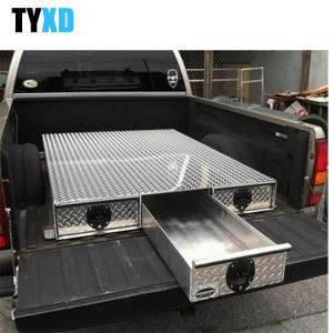 China Weather Resistant Metal Tool Storage Box , 3 Drawer Metal Truck Bed Tool Box on sale