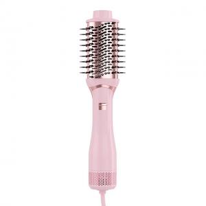 China Volume Brush Blow Dryer One Step 3 In 1 Rotary And Hair Dryer Brush Hot Air Dryer Comb on sale