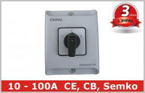 China Industrial IP65 20A Generator Changeover Switch EN 60947 EN 60204-1 on sale