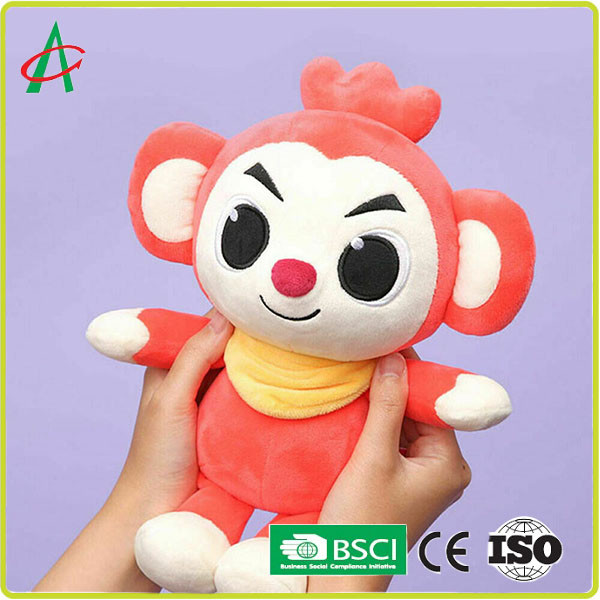 Best OEM 8'' Baby Animal Plush Toys , Monkey Plush Doll BSCI certificate wholesale