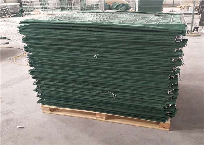China Mil 2 Green Color Geotextil Strong Military Hesco Sand Barrier Bag on sale