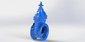 China Abrasion Resistance Resilient Seated Gate Valve , Epoxy Powder Coated Wedge Gate Valve on sale