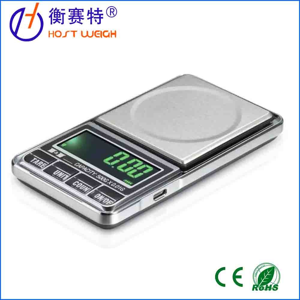 Best USB Digital weigh Pocket scale 500g x 0.01g Digital Jewelry Gold Gram Balance Weight Scale wholesale