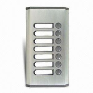 China Audio Door Phone with Multi-call Buttons and Stylish Aluminum Finish Panel on sale
