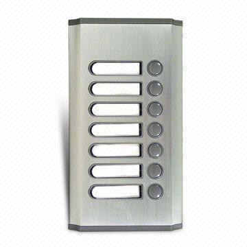 China Weather-resistant Audio Door Phone, Measuring 198 x 108 x 38mm, with Stylish Aluminum Finish Panel on sale