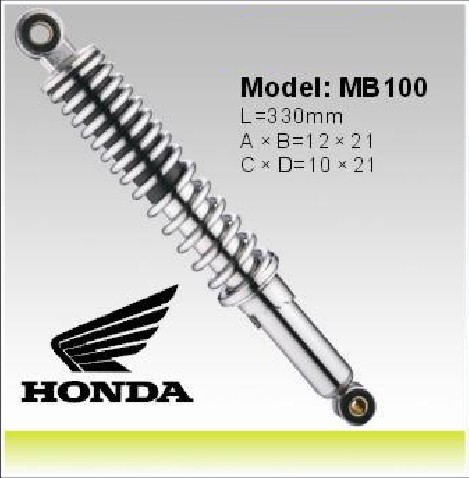 China Honda MB100 Motorcycle Shock Absorber 330mm Motor Shocks , Motorcycle Spare Parts on sale