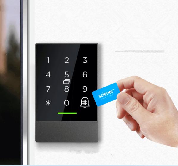 Cheap Waterproof WiFi Digital Bluetooth Access Remote Control Glass Door Lock for sale
