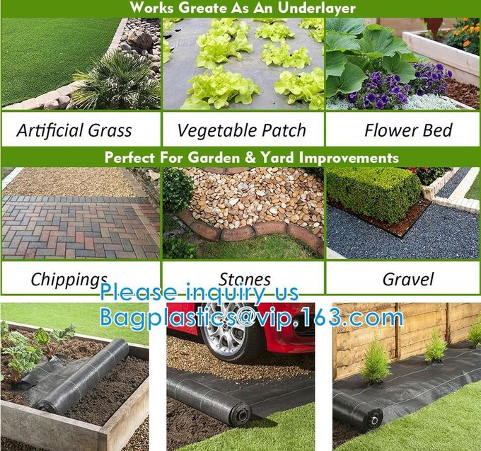 Weed control Mat, Ground Cover, Flower Bed, Mulch, Pavers, Edging, Garden Stakes, Weed Barrier, Landscape