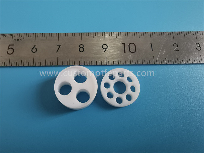China RF Connector PTFE Machined Parts Virgin PTFE Gasket Radiation Resistant on sale