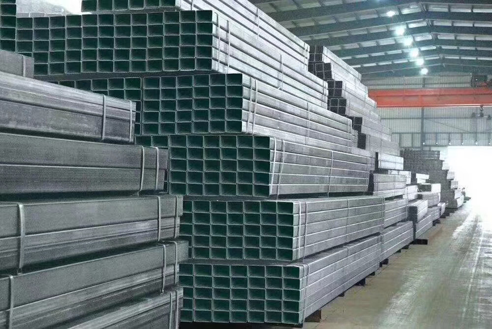 Best Square Hollow Steel Pipe Made By Hot Dipped Galvanized Steel Coil 100 X 100 mm wholesale