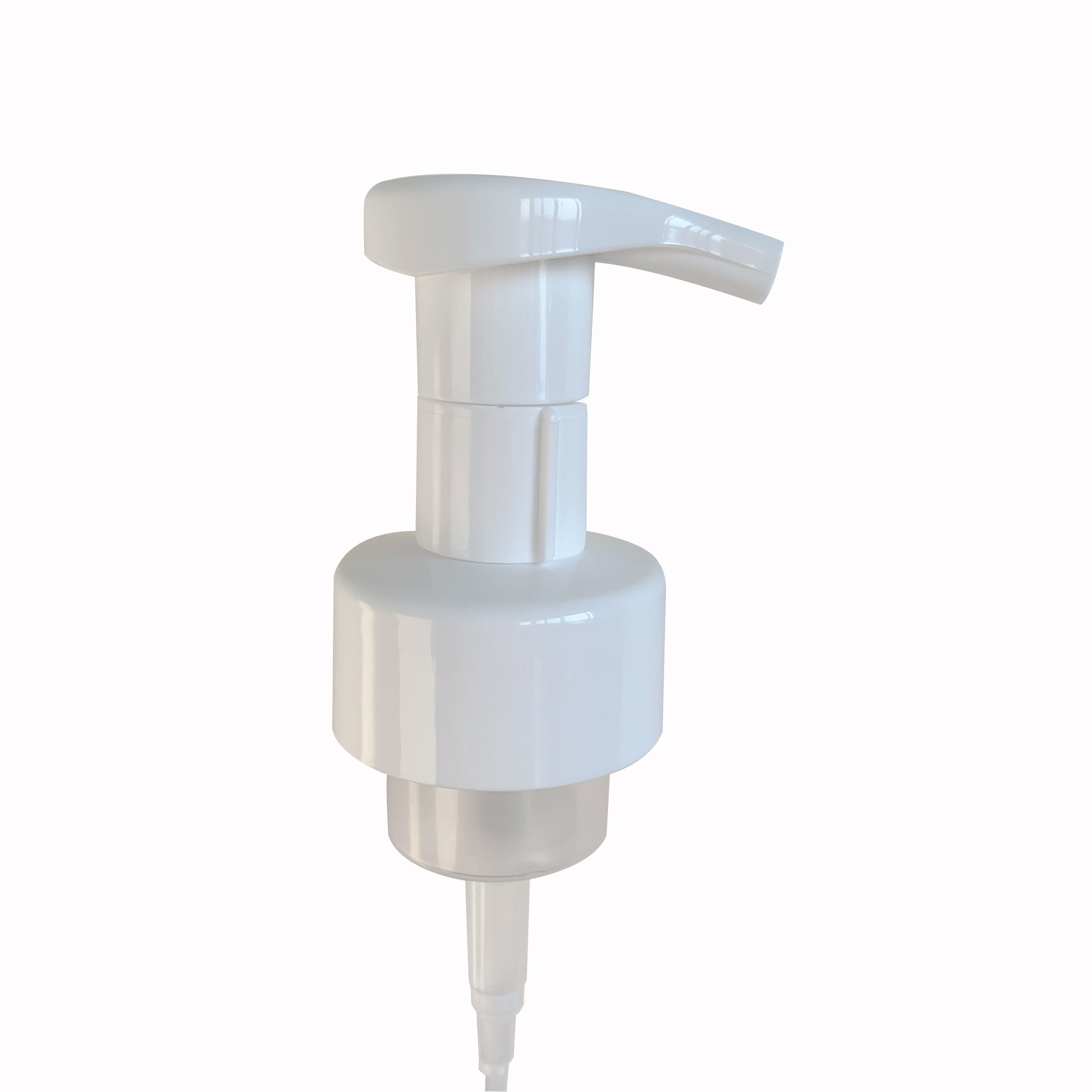 China Non Dripping 43mm Foaming Soap Dispenser Pump With Clipped Lock on sale