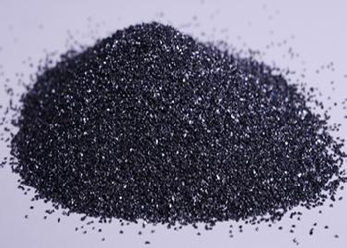 China Black Abrasive Sand / Carbide Sandblasting Silica Sand Excellent Abrasion Resistance on sale