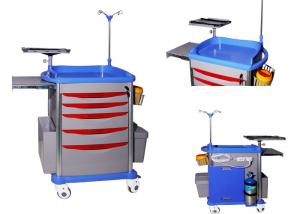 China Heavy Duty Medical Trolley With 3 Drawers And 4 Wheels on sale