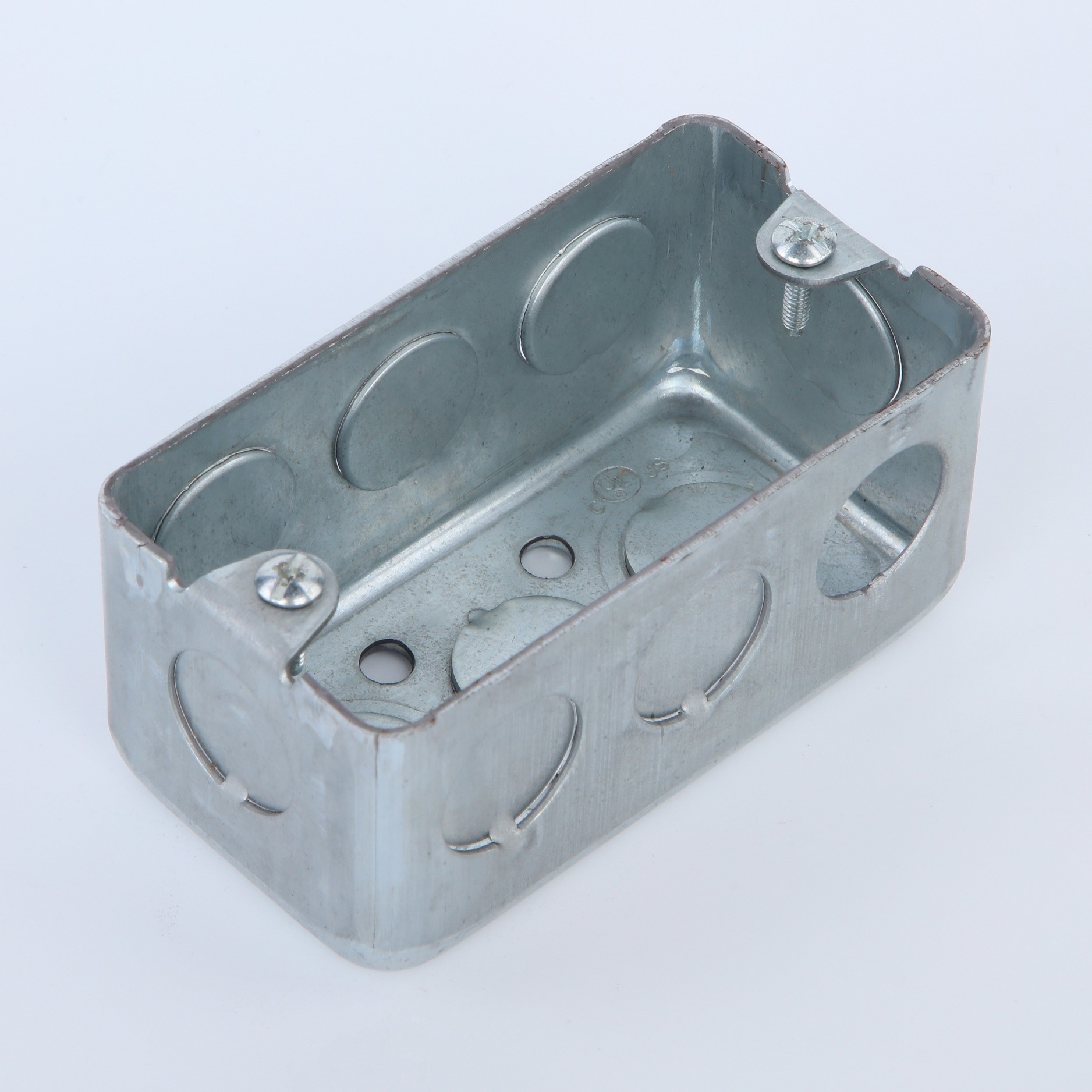 Best Steel Utility Conduit Box 4 by 4 1.60mm thickness UL Listed Knockouts 1/2&quot; and 3/4&quot; Silver Colore wholesale