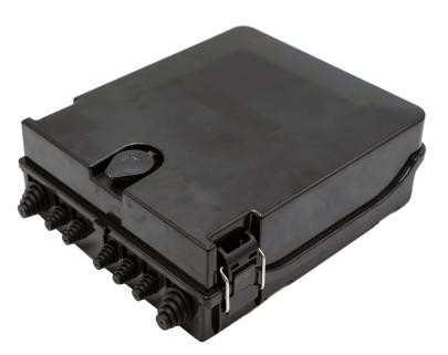China 5 Ports Fiber Optic Cable Distribution Box Black 24cores SC Adapter 1x16 1x8 Splitter on sale