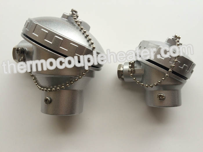 China Alloy Aluminum Thermocouple Connection Head With Ceramic Terminal Block on sale