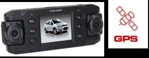 Best GPS Car DVR Recorder / G-sensor SOS Car DVR with Dual Cameras 30fps wholesale