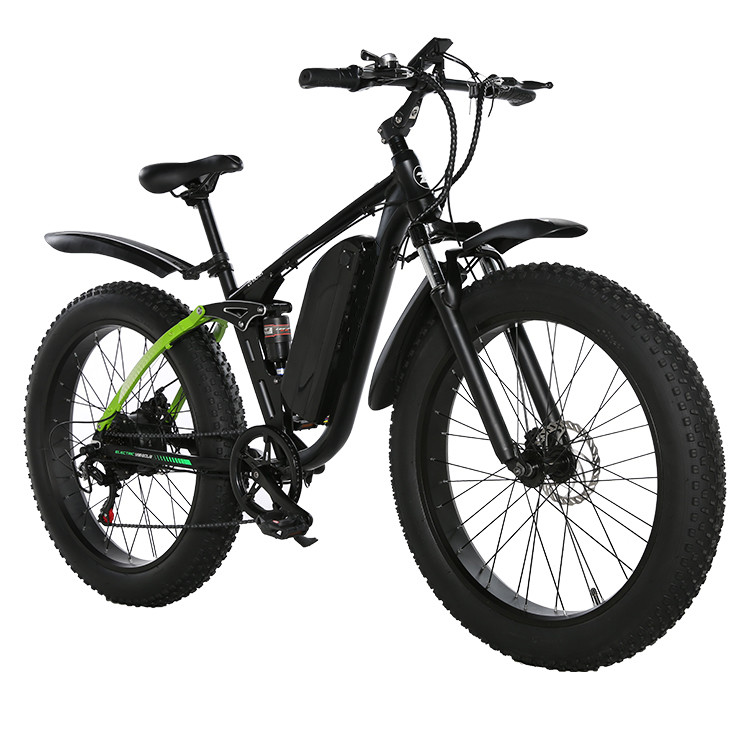 China Dual motor Fat Tire Electric Mountain Bike 30KMH Multimodes for adults on sale