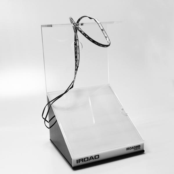Cheap Black Acrylic Display Stands Jewelry Display Holder With Sign Holder for sale