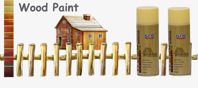 Decorative Wood Lacquer Aerosol Spray Paint 400ml Content Tin Can Material
