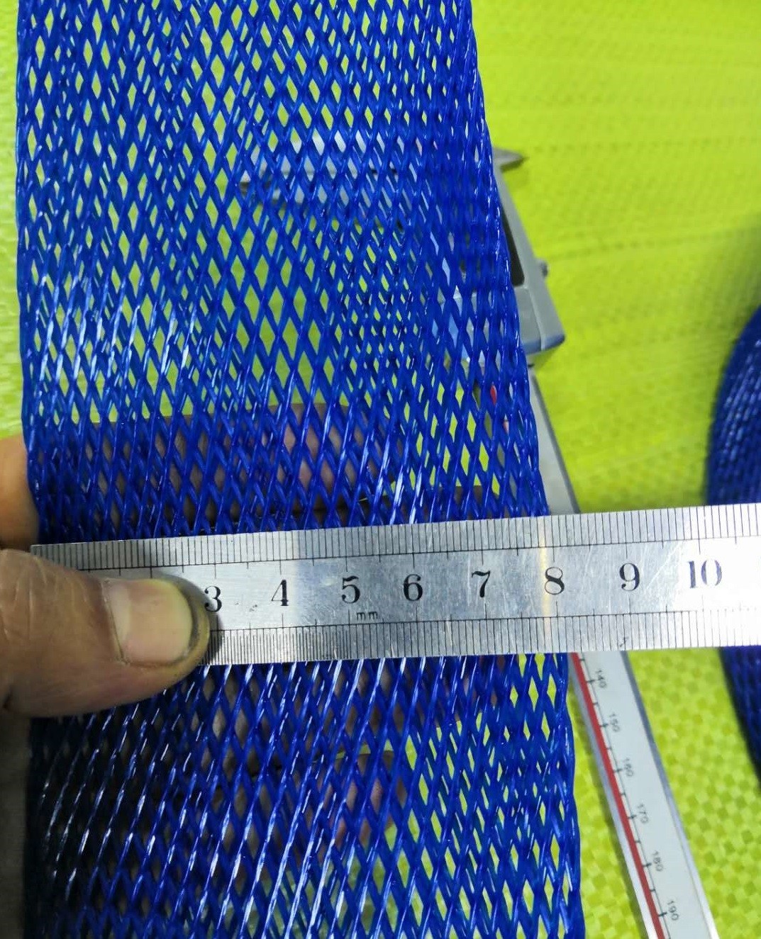 Best PE Protective Mesh Netting , Soft Polyethylene Net LDPE Mesh Sleeve For Metal Parts wholesale
