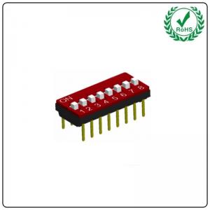 China Twin Contacts Low Profile Box Type Dual Inline Package DIP Switch on sale