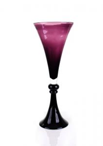 Best Classic D335mm H860mm * T335mm Purple Art Deco Glass Vase for Matching furniture wholesale
