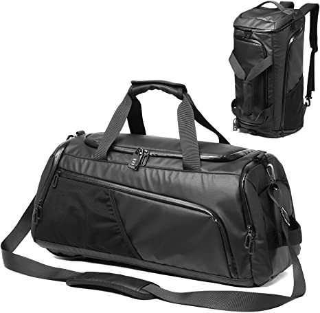 China Waterproof Sports Duffle Bags Travel Weekender Overnight Bag With Shoe Compartment on sale