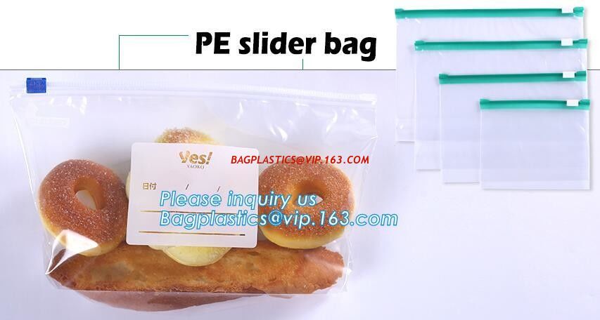 slider k bag doypack zipper/ECO-friendly slider bag, Slider Bags Stand Up Slider Bags For Food, frosted zipper loc