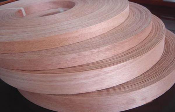 Cheap Sliced Cut Plywood Edge Banding Okoume Wood Veneer Rolls Natural for sale