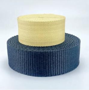 China Abrasion Resistant Aramid Cord Belt Anti Static Woven Kevlar Fabric Strips on sale