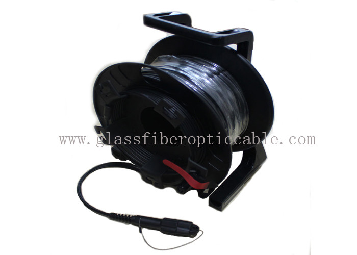 China HDMI / SDI Media Convertor Fiber Optic Cable Reel With SM  MM LC - LC Protectors on sale
