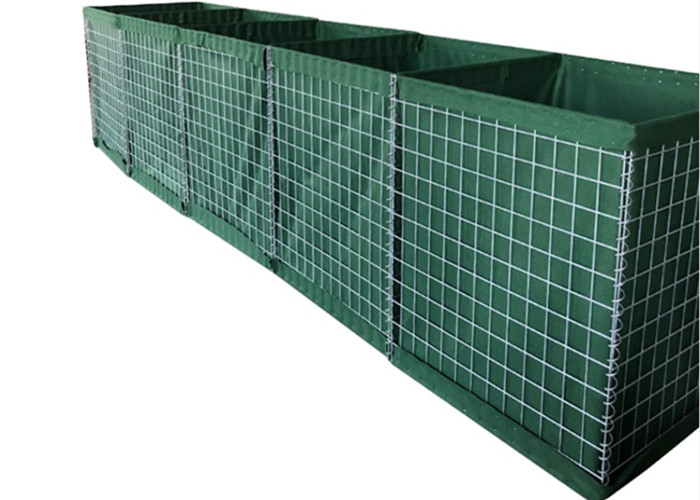 China Explosion Proof Protection Wall Hesco Bastion Barrier 5.0mm Dia Welded Gabion Box on sale