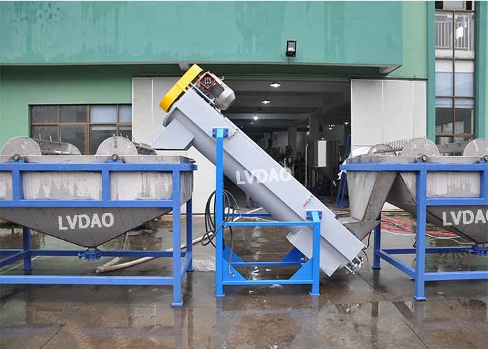 China 45kw Crusher Plastic Recycling Washing Machine , 304 Stainless Steel Pet Washing Line on sale