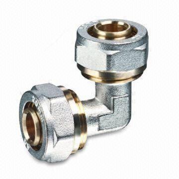 Brass Compression Fitting, Suitable for PEX/AL/PEX Pipes, OEM Services Provided
