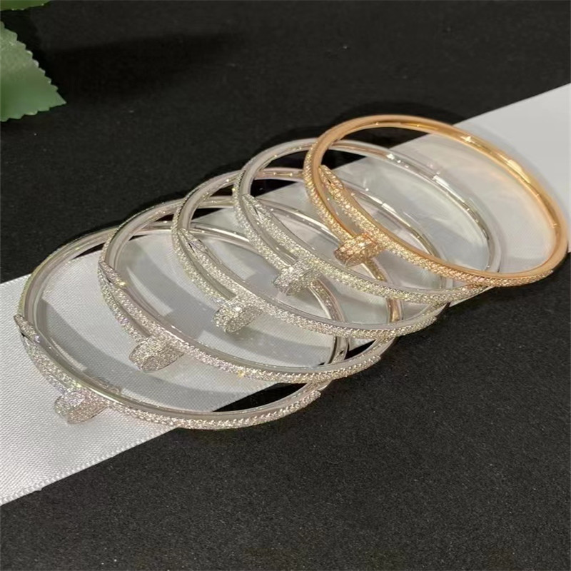 Best Jewelry Luxury Cartier Just A Nail Bracelet Rose Gold Ref N6702117 Real Diamond wholesale