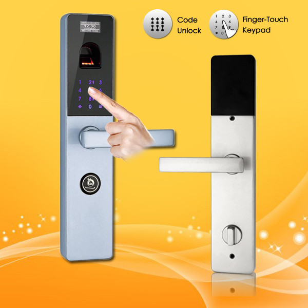China Finger-touch Keypad Password Door Lock Anti-theft with ID Card Reader on sale