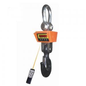 China Heavy Duty Hook Type Weighing Scale , Industrial Wireless Crane Scale 10 Ton To 50 Ton on sale